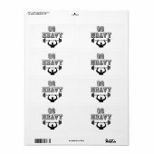 重くなる ラベル (フルシート)