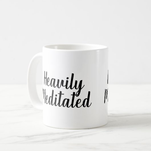 重くめい想されたマグ コーヒーマグカップ (正面左)