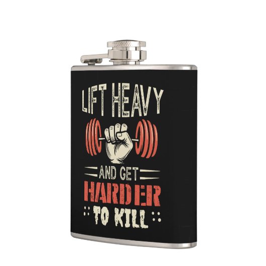 重く持ち上げて殺すのが難しくなる フラスク (左)