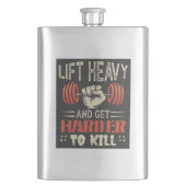 重く持ち上げて殺すのが難しくなる フラスク (正面)