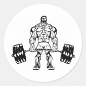 重く移動またはホームに移動のロゴ衣服 ラウンドシール (正面)