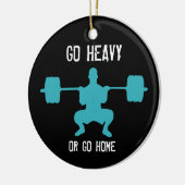 重く行きますか、または家庭の重量挙げは行きます セラミックオーナメント (左)