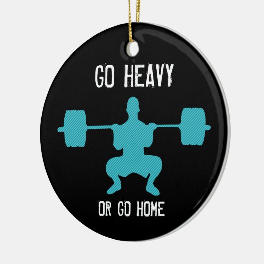 重く行きますか、または家庭の重量挙げは行きます セラミックオーナメント (左)