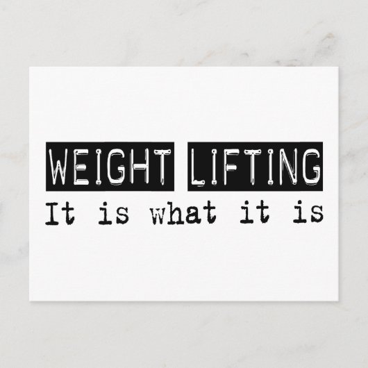 重さで持ち上げる ポストカード (正面)