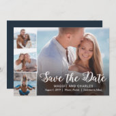 重なった写真で日付カードを保存 セーブザデート (正面/裏面)