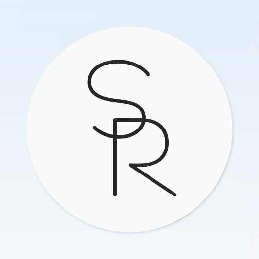 重なりモダン合うイニシャルの表示 ラベル