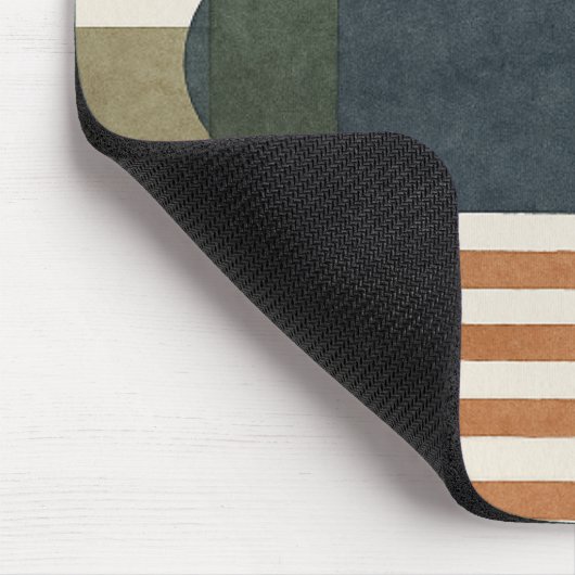 重なりモダン合う地域を特徴とする抽象デザイン マウスパッド (コーナー)