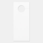 重なり合うイニシャル |白黒表示 ドアノブサイン (裏面)