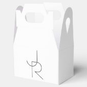 重なり合うイニシャル |白黒表示 フェイバーボックス (オープン)