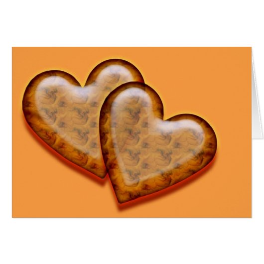 重なり合うハート (正面横)