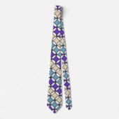 重なり合うパステルトーンドサークルタイ ネクタイ (正面)