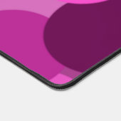 重なり合うピンクの円 デスクマット (コーナー)