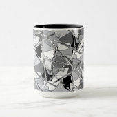 重なり合うフルートマグ マグカップ (中央)