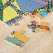 重なり合うフルート ジグソーパズル (側面)