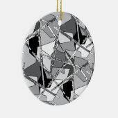 重なり合うフルート セラミックオーナメント (右)