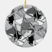 重なり合うフルート セラミックオーナメント (裏面)