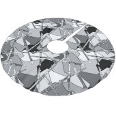 重なり合うフルート ブラッシュドポリエステルツリースカート (アングル)