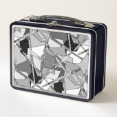 重なり合うフルート メタルランチボックス (正面)