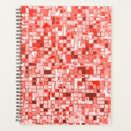 重なり合うミニマス、サンゴのトーンまたは赤 プランナー手帳