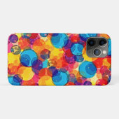 重なり合う円のカラーカオスアート Case-Mate iPhoneケース (裏面(横))