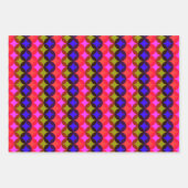 重なり合う円の色の組み合わせ紙 ラッピングペーパーシート (正面)