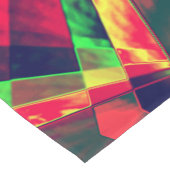 重なり合う斜めおよびほつれた長方形 ショートテーブルランナー (コーナー)