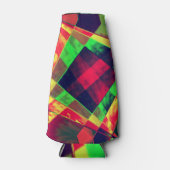 重なり合う斜めおよびほつれた長方形 ボトルクーラー (正面)