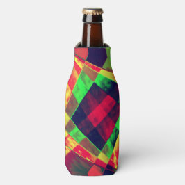 重なり合う斜めおよびほつれた長方形 ボトルクーラー