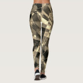 重なり合う斜めおよびほつれた長方形 レギンス (裏面)