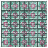 重なり合う正方形 ファブリック (クローズアップ)