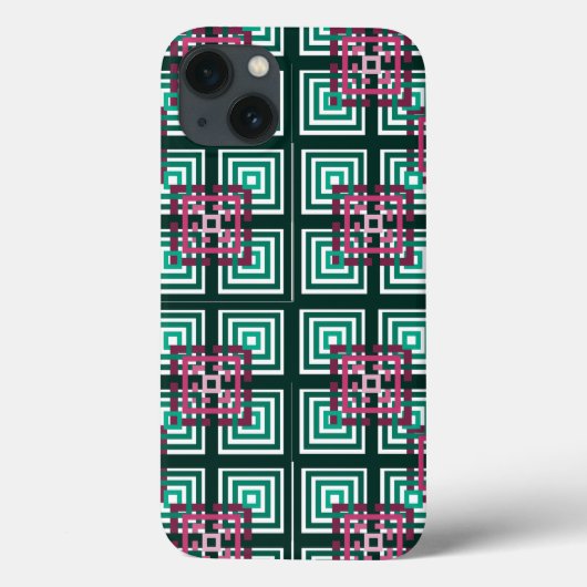 重なり合う正方形 Case-Mate iPhoneケース (裏面)