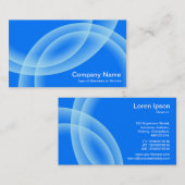 重なり合う球 – 青 名刺 (正面/裏面)