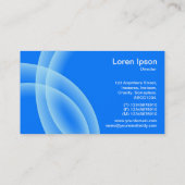 重なり合う球 – 青 名刺 (裏面)