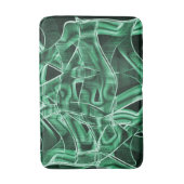 重なり合う緑色のアクリル切り出し バスマット (正面縦)