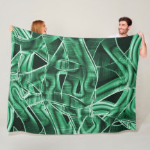 重なり合う緑色のアクリル切り出し