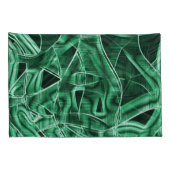 重なり合う緑色のアクリル切り出し 枕カバー (裏面-右)