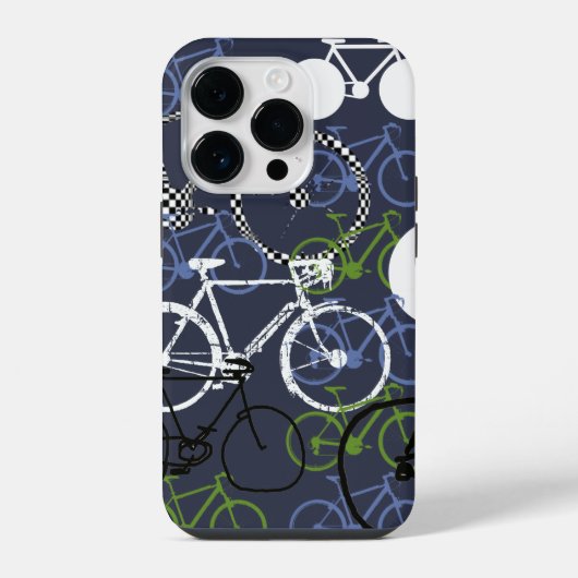 重なり合う自転車 iPhoneケース (裏面)