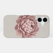 重なり合う花弁のヴィンテージ・ボタン iPhone 16ケース (裏面横)