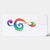 重なり合う虹色のト音記号 Case-Mate iPhoneケース (裏面 (横))
