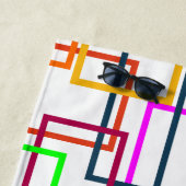 重なり合う長方形 ビーチタオル (インサイチュ)