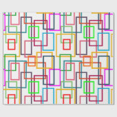 重なり合う長方形 ラッピングペーパー (フラット)