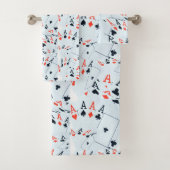 重ねられた模様のエース バスタオルセット (インサイチュ)