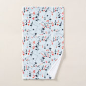 重ねられた模様のエース バスタオルセット (ハンドタオル)