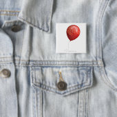 重ねられた頭脳を持つ気球のイラストレーション 缶バッジ (インサイチュ)