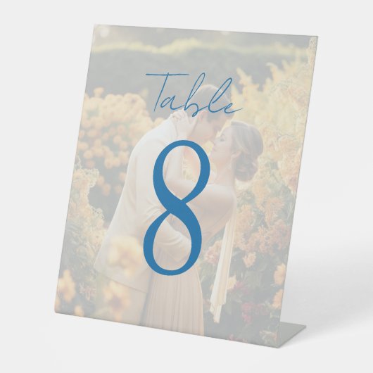 重ねエレガント素朴合わせ写真ヴィンテージ結婚式 台座サイン (正面)