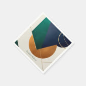 重ねモダン合う三角形のポスターミニマル スタンダードカクテルナプキン (角)