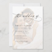 重ねモダン合せフォト両面結婚型 招待状 (正面)