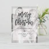 重ねモダン合わせたクリスマス写真 シーズンカード (スタンド正面)