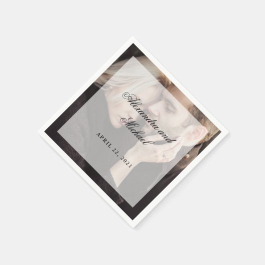 重ねモダン合わせた写真 | ウェディング スタンダードカクテルナプキン (角)