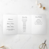 重ねモダン合わせた写真 | ウェディング 三つ折りプログラム (内部)